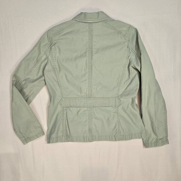 Eddie Bauer Blazer Jacket Womens 8P light green Corduroy 3 Button Notch Collar - Picture 6 of 6